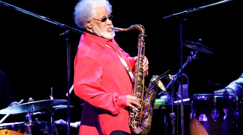 FILE - Sonny Rollins performs during a concert in Tokyo, Oct. 4, 2010. (AP Photo/Junji Kurokawa, File)