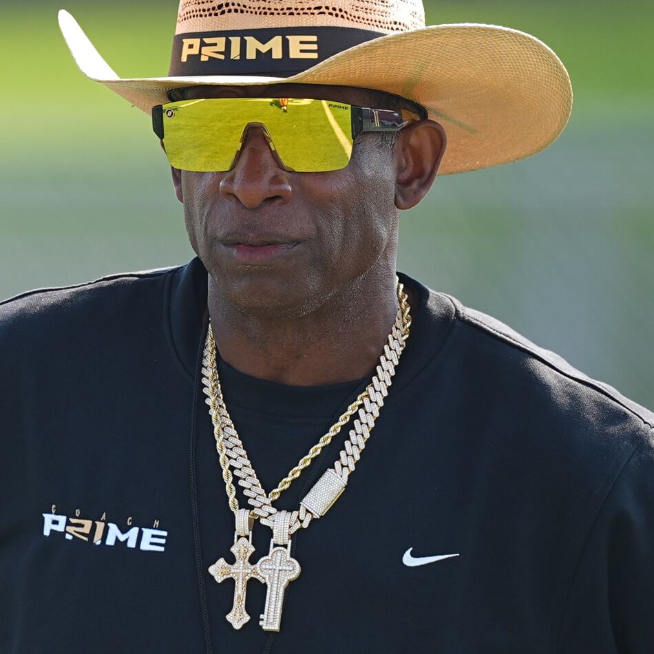 Deion Sanders, now the head coach for Colorado, was selected by the Atlanta Falcons with the fifth overall pick in the first round of the 1989 NFL draft. There was always substance with the style for “Prime Time” the player, AJC columnist Michael Cunningham writes. (David Zalubowski/AP)