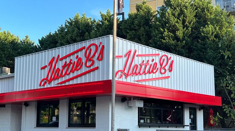 The exterior of the new Hattie B's in West Midtown.
