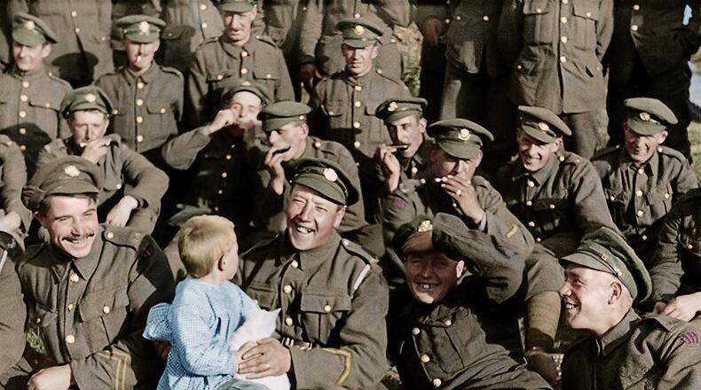 A scene still from Peter Jackson’s “They Shall Not Grow Old.” Imperial War Museum/TNS