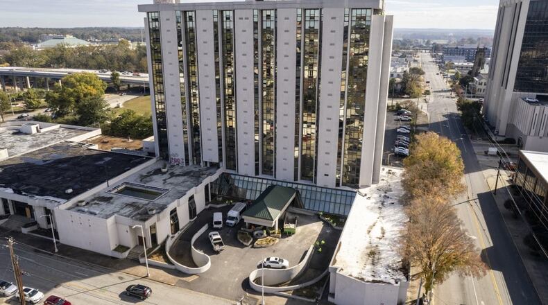 The now vacant hotel is located in downtown Macon and is set to be imploded on Jan. 1, 2025 at 9 a.m. (Courtesy of Jason Vorhees / The Macon Melody)