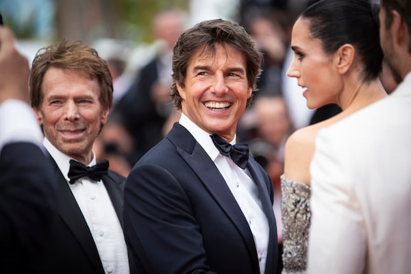 FILE - Tom Cruise pappears at the premiere of "Top Gun: Maverick" at the 75th international film festival, Cannes, southern France on May 18, 2022. (Photo by Vianney Le Caer/Invision/AP, File)