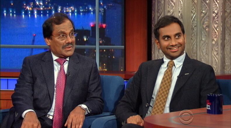 Aziz Ansari’s father plays the father on the show, and Tuesday night both appeared on the Late Show with Stephen Colbert. After the show, Ansari’s dad shared something with his son: “This is all fun and I liked acting in the show,” he said, “but I really just did it so I could spend more time with you.”