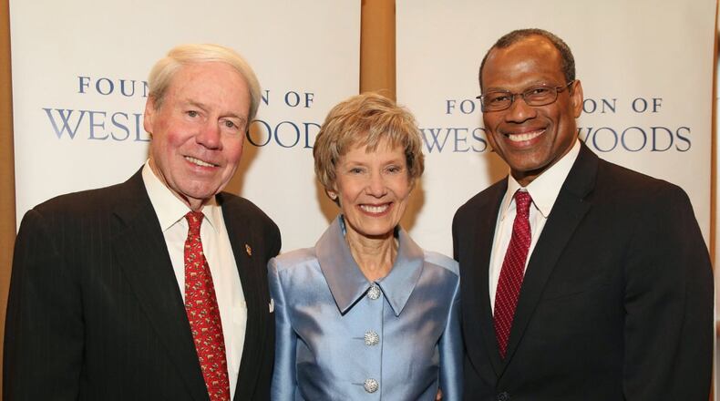 Honorees Dr. David Allen, Lillian Darden and Egbert L.J. Perry at the 27th annual Heroes, Saints and Legends event benefiting the Foundation of Wesley Woods. CONTRIBUTED BY KIM LINK