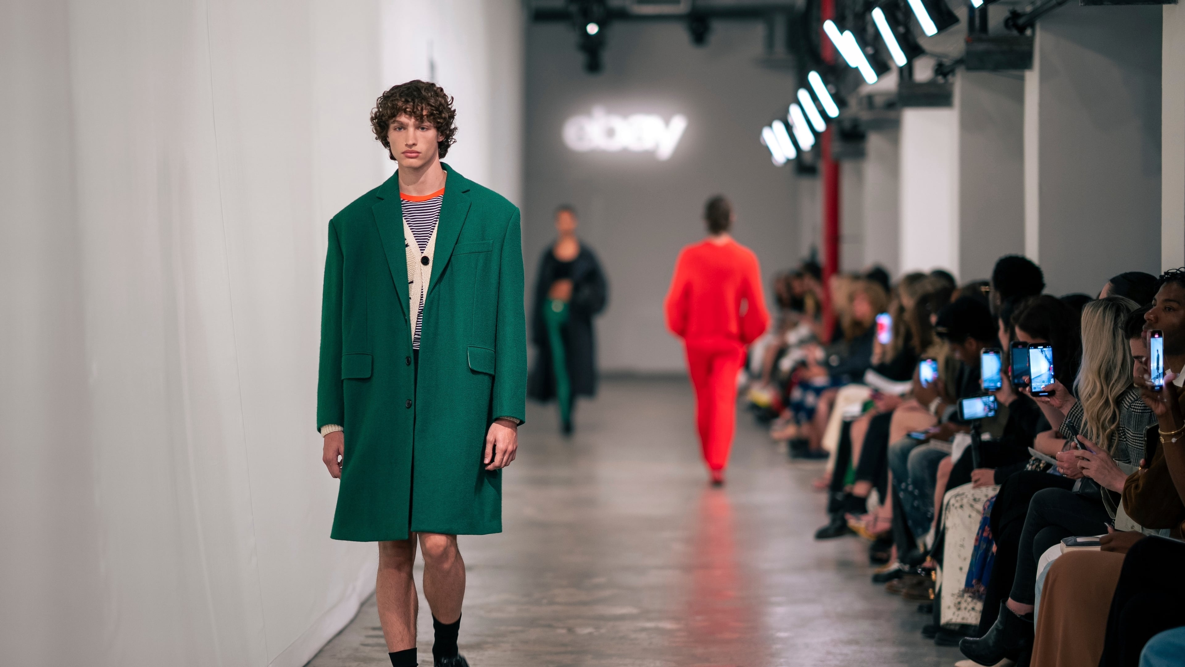 A model walks the runway at the eBay Endless Runway show during New York Fashion Week, Wednesday, Sept. 10, 2025, in New York. (AP Photo/Angelina Katsanis)