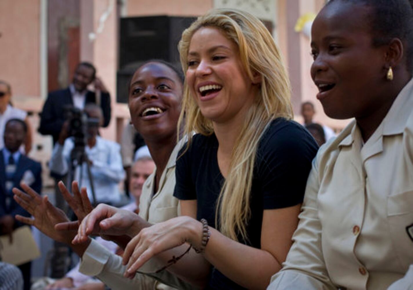 Shakira visits Haiti
