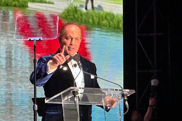Gray Media Chairman and co-CEO Hilton Howell, here at the opening of the Assembly TV and film studio in 2023, said in a recent earnings call that the company plans to acquire stations from three ownership groups, which would create 11 new top-four duopolies for Gray. (Rodney Ho/AJC 2023)
