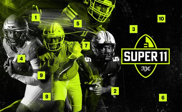 The AJC Super 11 has recognized Georgia's 11 best senior high school football players since 1985. (AJC)