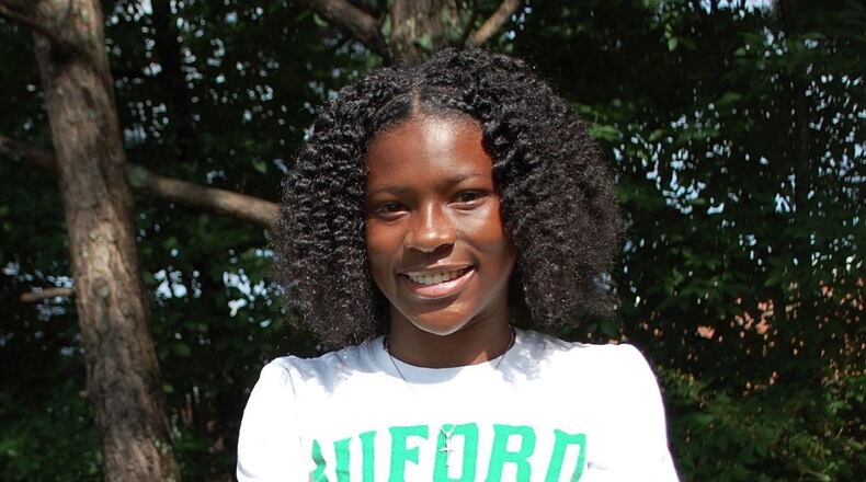 Kimberly Harris, an incoming senior at Buford High School, is undefeated statewide in her division’s 400-meter event. COURTESY OF BUFORD CITY SCHOOLS