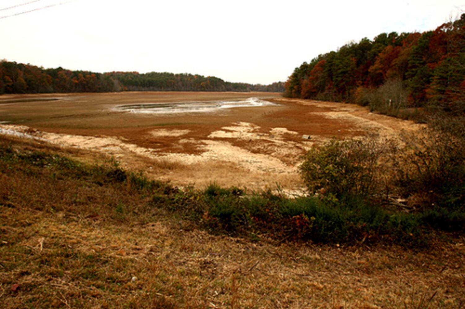 A dry reservoir