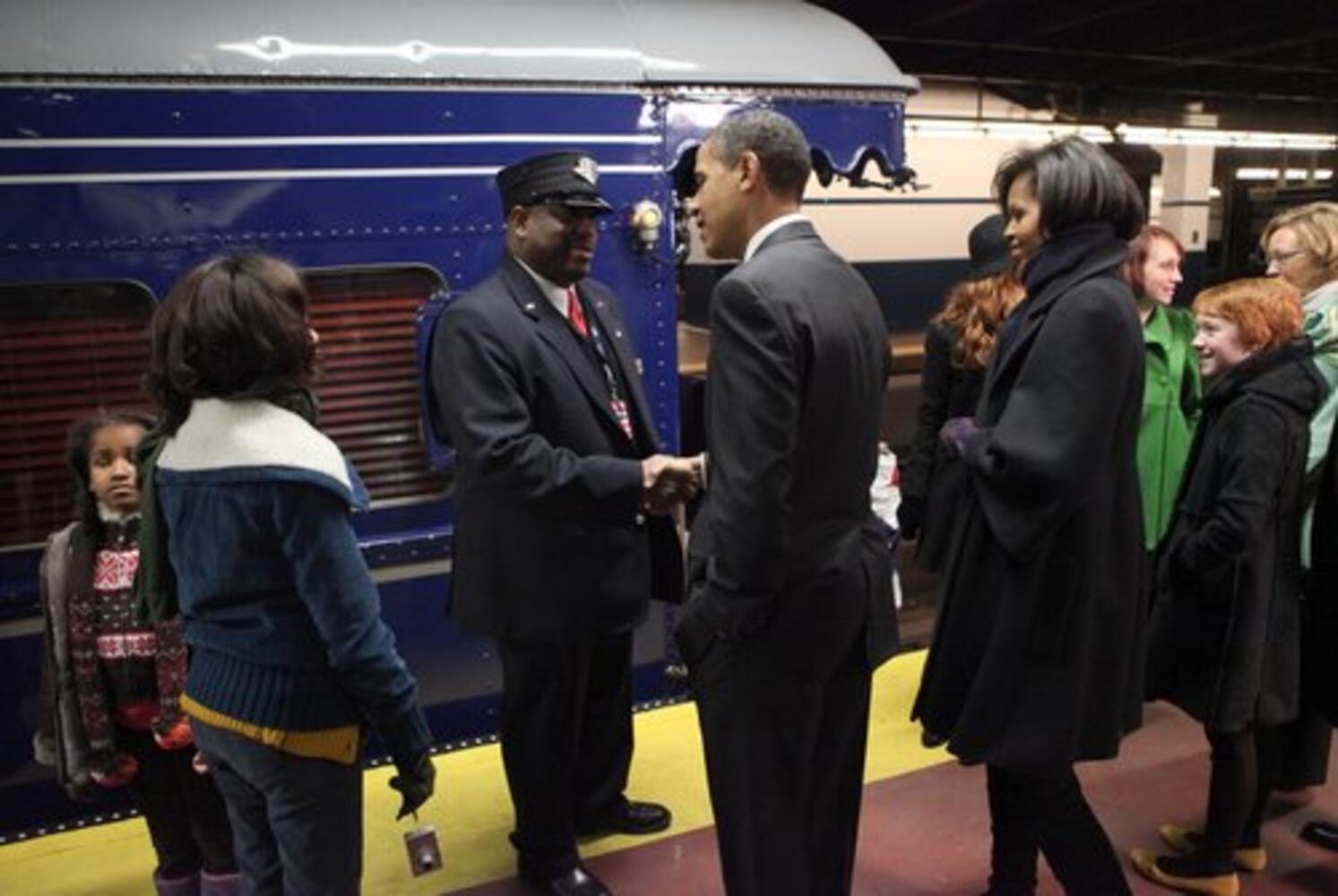 Obama's historic train ride