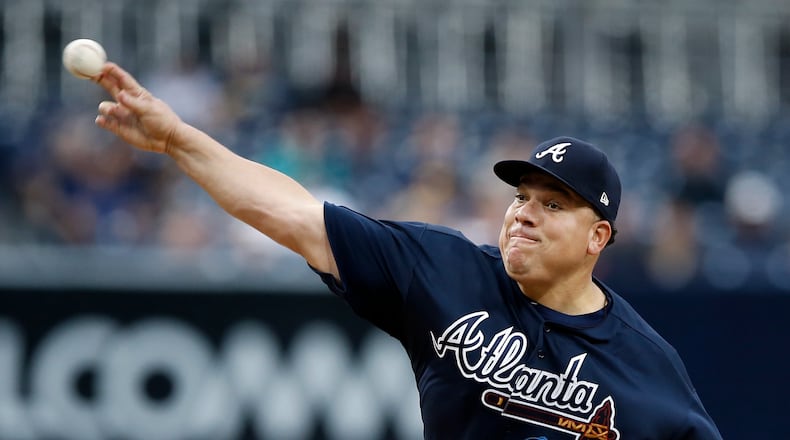 Bartolo Colon, who started last season in the Braves’ starting rotation, posted a 2-8 record and 8.14 ERA with Atlanta.