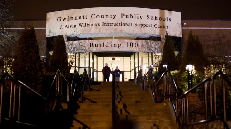 The Gwinnett County Board of Education holds is meetings at the J. Alvin Wilbanks Instructional Support Center in Suwanee. (Casey Sykes for The Atlanta Journal-Constitution)