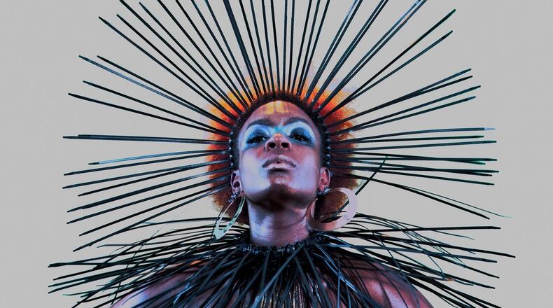 “Super Nova” is one of several works in the new show “Nu Africans” by Grace Kisa and Maurice Evans. The show opens in July at the Hammonds House Museum. Originally scheduled to open in April, the show was postponed when the museum temporarily closed because of the COVID-19 pandemic. (Photo: Maurice Evans; Styling: Grace Kisa).