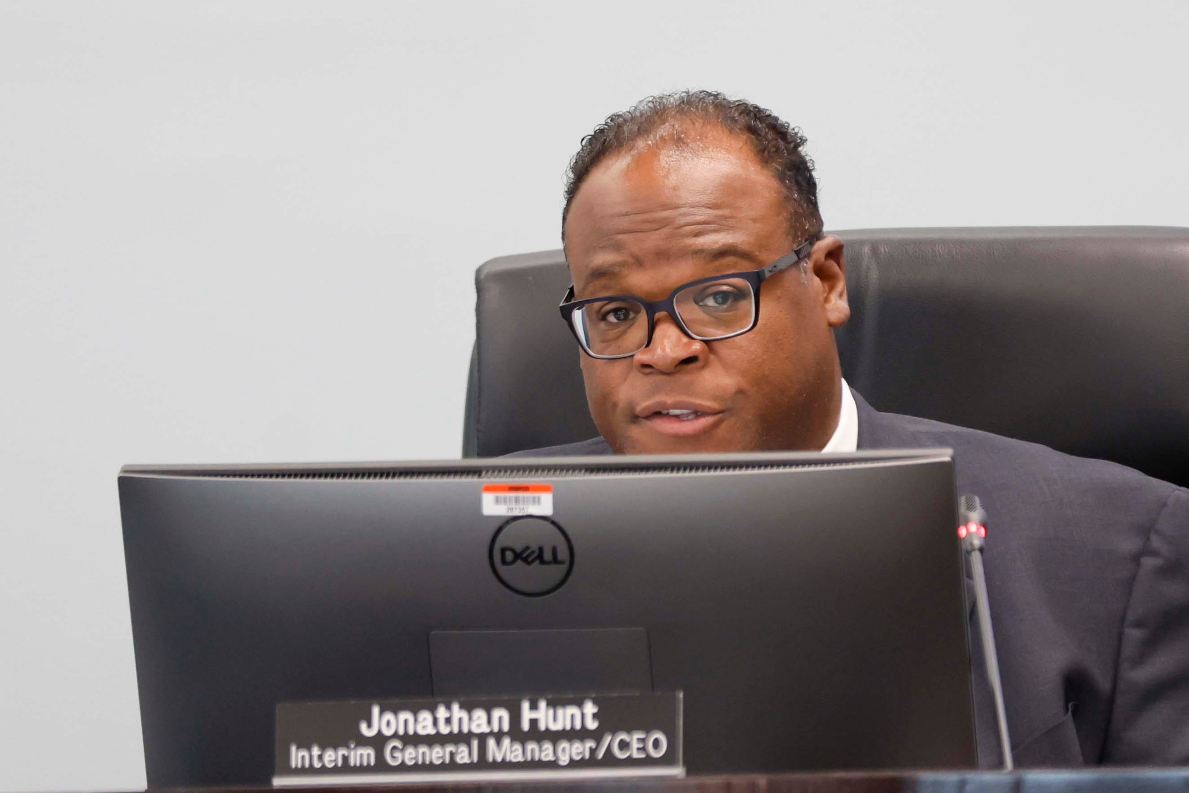 MARTA interim GM Jonathan Hunt delivers his remarks during a board meeting at MARTA Headquarters on Thursday, Sept. 11, 2025. (Miguel Martinez/ AJC)