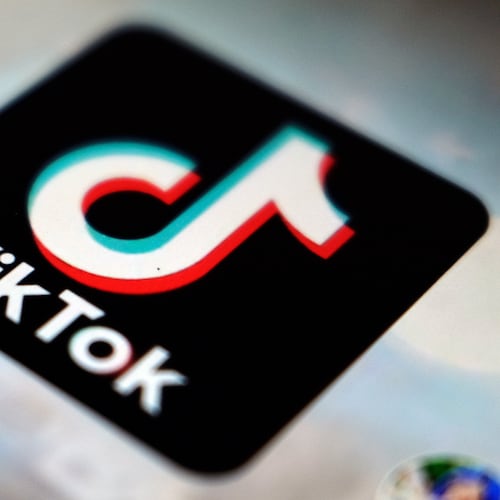 FILE - A view of the TikTok app logo, in Tokyo, Japan, Sept. 28, 2020. (AP Photo/Kiichiro Sato, File)