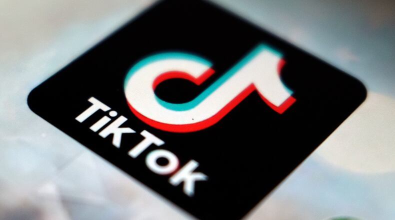 FILE - A view of the TikTok app logo, in Tokyo, Japan, Sept. 28, 2020. (AP Photo/Kiichiro Sato, File)