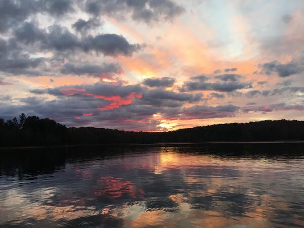 Sunset on Lake Chatuge in  Hiawassee, Georgia. (Courtesy of Steve Travis/Community Lens)