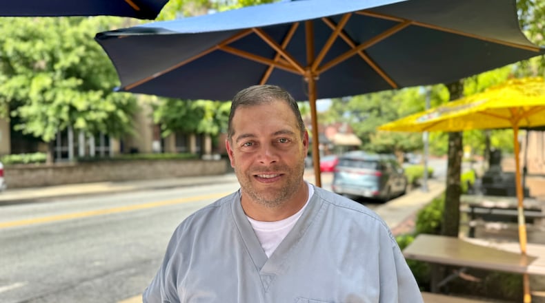 Chris Hairie, 52, physical therapist, of Macon.