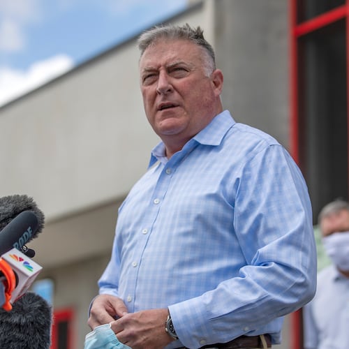 Georgia Insurance and Safety Fire Commissioner John King is a guest today on the "Politically Georgia" podcast. (Alyssa Pointer via AP)