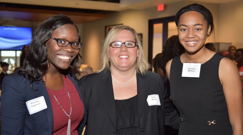 ( l to r) Shaniqua Singleton, Sarah Arnold and Christina Williams. All are with the Atlanta law firm of Nelson Mullins Riley & Scarborough LLP.