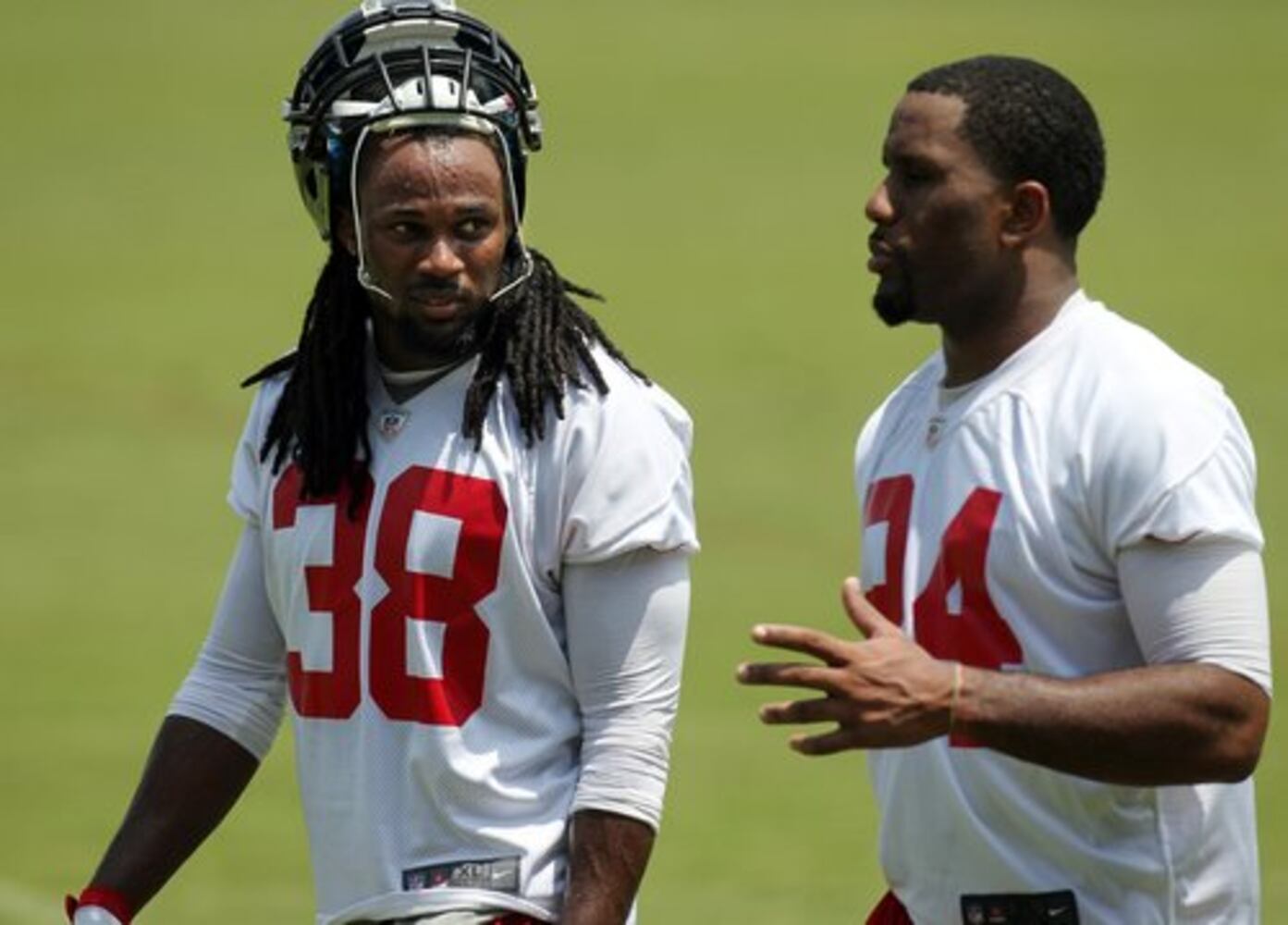 Falcons back on practice field