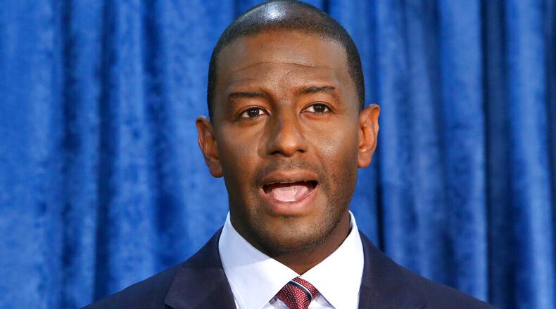 Former Florida Democratic gubernatorial candidate Andrew Gillum discussed his battle with depression and alcoholism during his first public statement since entering rehab in March. (AP Photo/Steve Cannon, File)