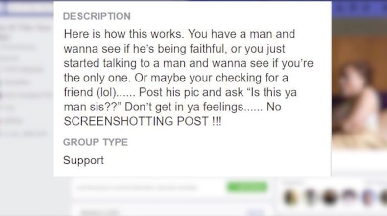 A Facebook group designed to expose cheating men was shut down. (Photo: Fox13Memphis.com)