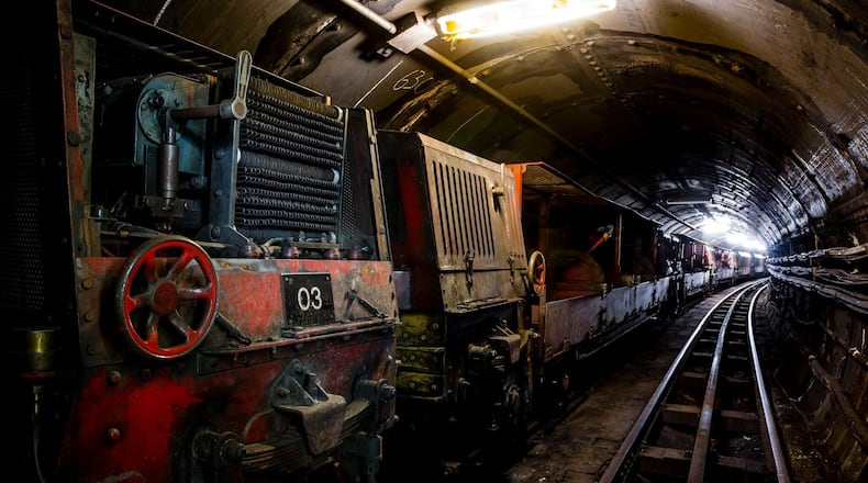 The British Post Office’s underground Mail Rail operated 24 hours a day under London. (George Hobica/TNS)