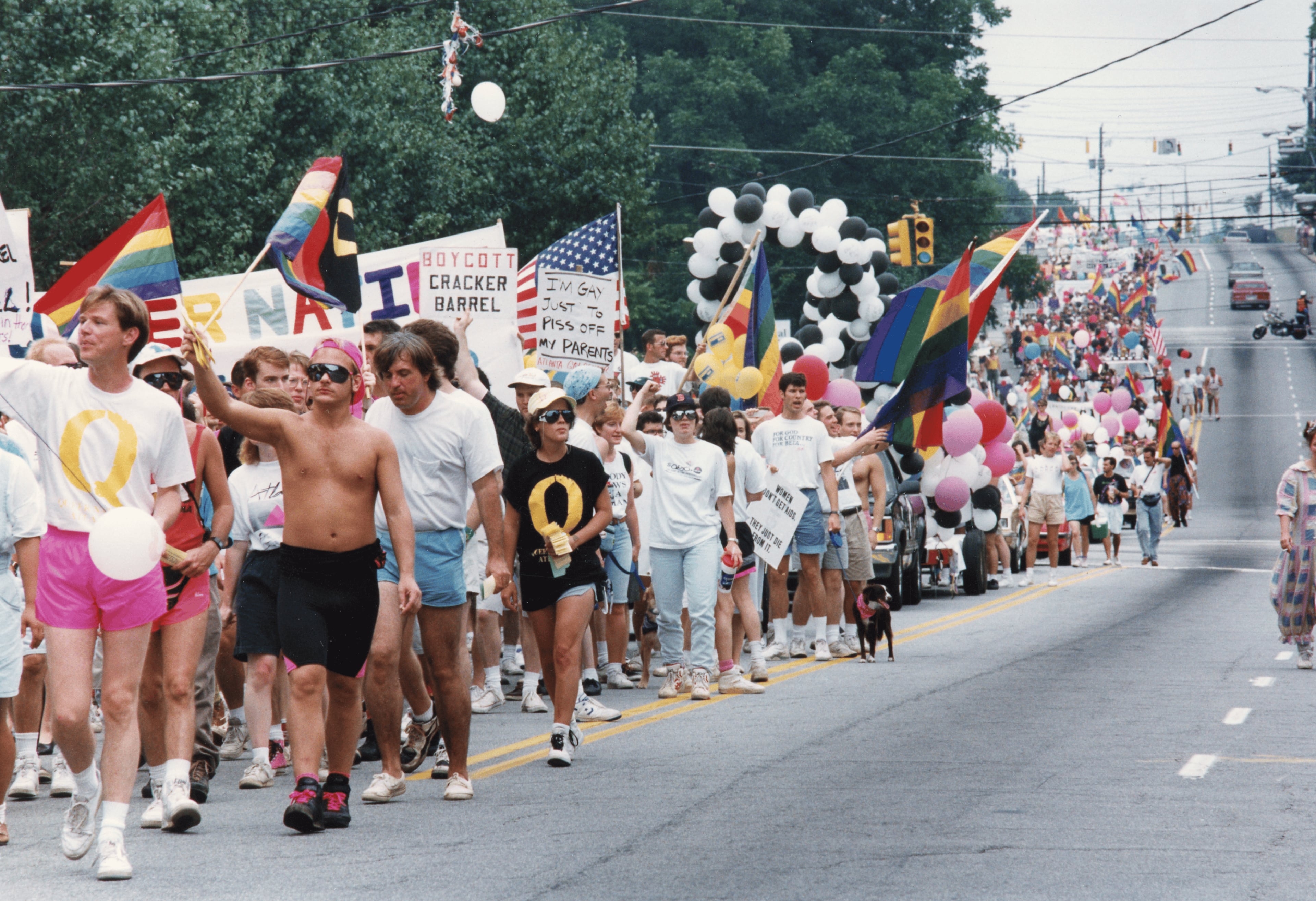 Gay Pride Day celebration, Atlanta, Georgia, June 23, 1991. (Atlanta Journal-Constitution Photographic Archives. Special Collections and Archives, Georgia State University Library.)