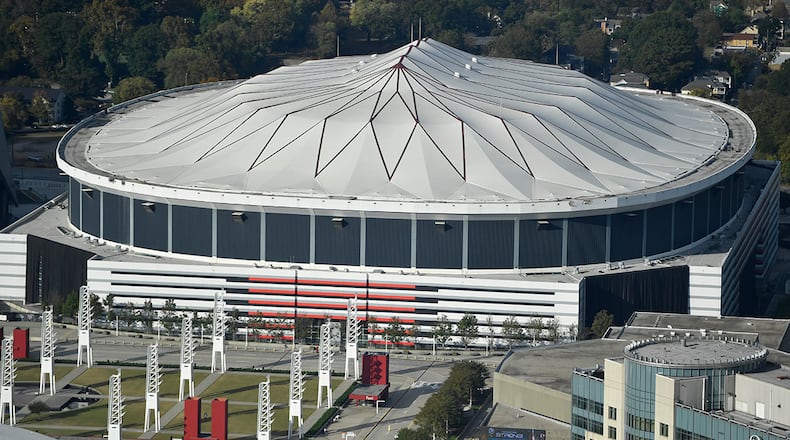 The Georgia Dome, home of the Falcons from 1992 through last season.