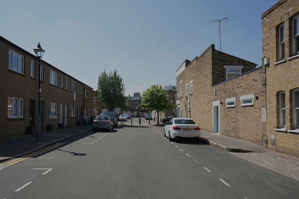 A general view of Saxon Road, in London, Thursday, April 24, 2025. (AP Photo/Kin Cheung)