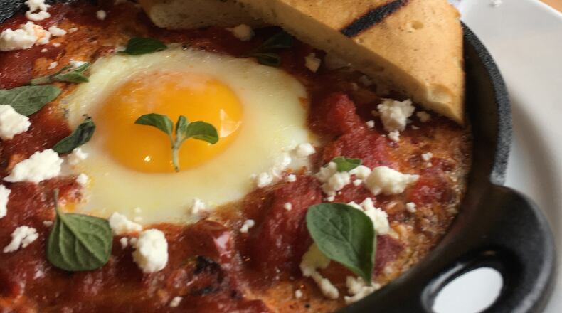 Baked Egg Shakshouka at Mediterranea. / Photo courtesy of Mediterranea