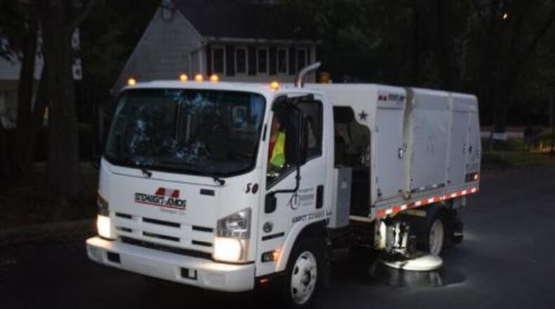 Brookhaven will use street sweepers like these that were used in September 2017 for cleanup efforts following Hurricane Irma. CONTRIBUTED