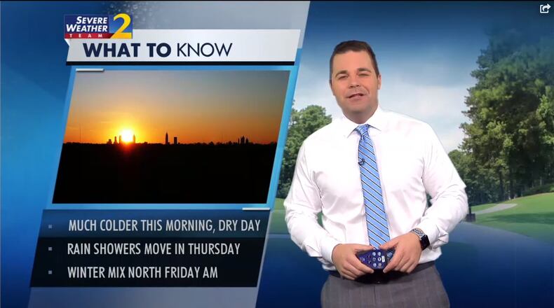 Wednesday will see clouds increase before showers move into North Georgia on Thursday, according to Channel 2 Action News.
