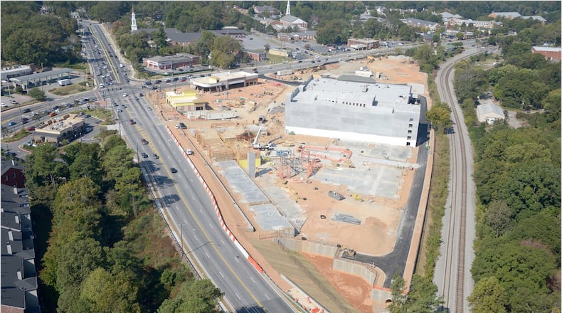 An aerial photo of the Jonquil Publix in Smyrna from Oct. 15, 2016. It is slated to open before the end of the year.