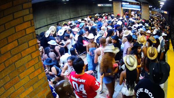 This moment from MARTA footage on July 15 captures Beyoncé concertgoers panicking and running as the escalator filled with people began to speed down towards the crowded concourse.