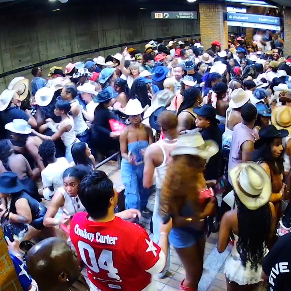 This moment from MARTA footage on July 15 captures Beyoncé concertgoers panicking and running as the escalator filled with people began to speed down towards the crowded concourse.