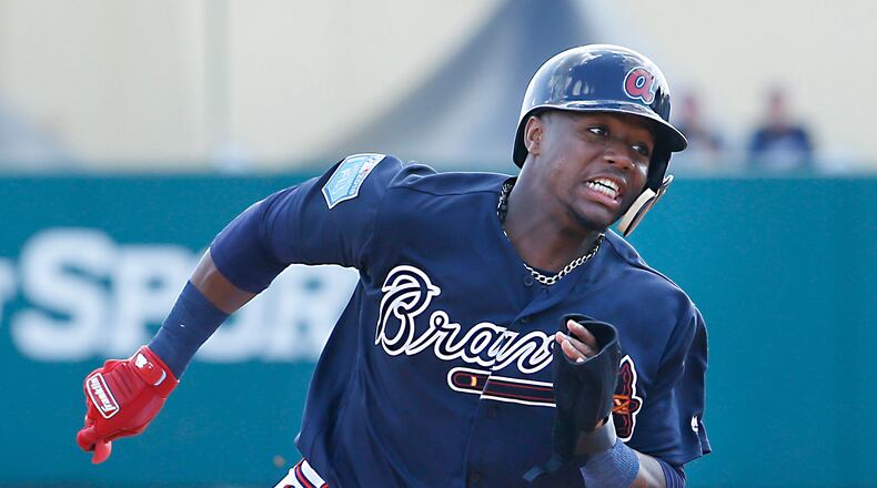 Acuna was named MVP of the Arizona Fall League in 2017.