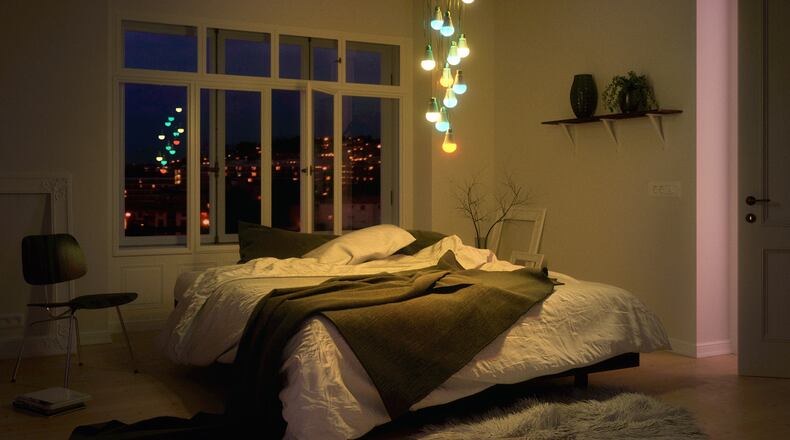 You can customize your own ilumi chandelier and control each bulb individually for dramatic, multicolored effects.