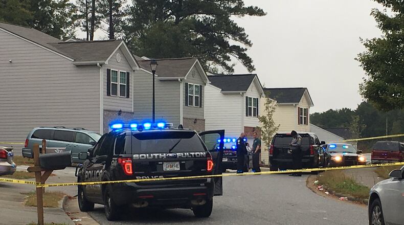 Police are investigating a shooting on Old National Highway near Hackamore Drive on Friday afternoon.