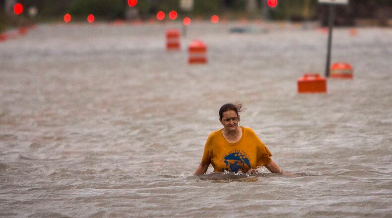 Hurricane Matthew forced the evacuation of thousands from Georgia’s coast earlier this month, during the final days of voter registration for the Nov. 8 presidential election. The American Civil Liberties Union has filed suit seeking a six-day extension to the registration period for residents of Bryan, Camden, Chatham, Glynn, Liberty and McIntosh counties. (AP Photo/Stephen B. Morton)