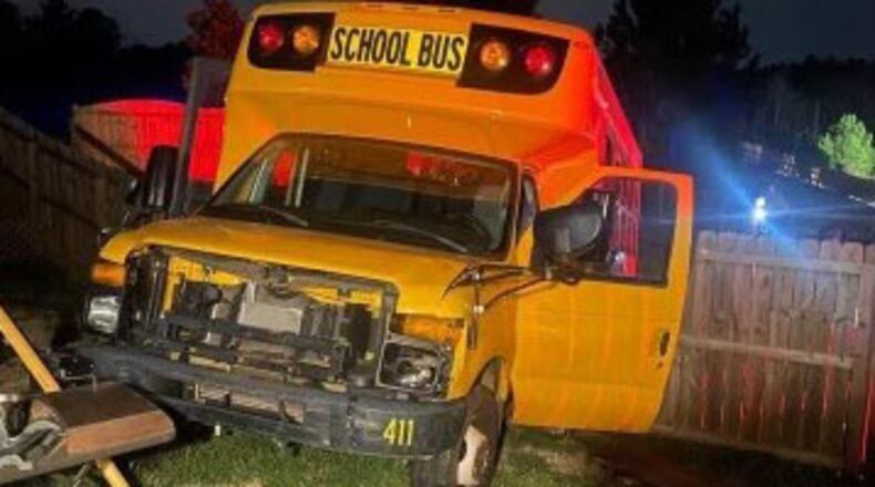 The bus was stolen from Moses Middle School in Paulding County.