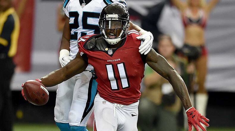 Julio Jones missed practice Thursday and is questionable for Sunday's game.
