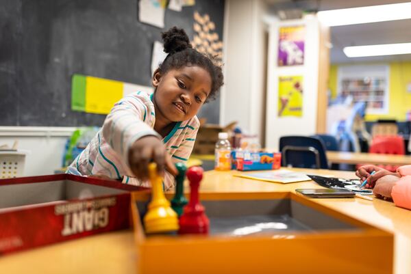 Games and other learning activities are available to children at the Nicholas House. Courtesy of Nicholas House