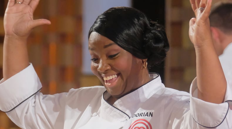 Dorian Hunter in the "MasterChef" finale in 2019. Photo: Greg Gayne/FOX.