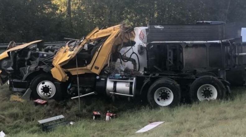 The tanker was carrying 9,000 gallons of gas at the time of the crash.