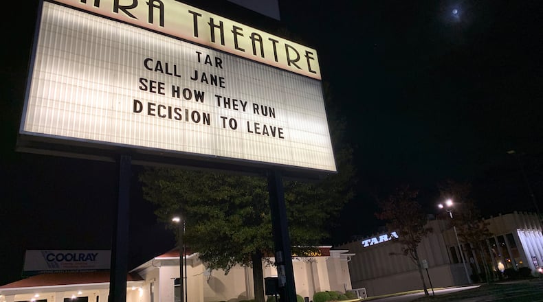 Tara Theatre, which closed in November 2022, will reopen this spring with the help of Christopher Escobar, the owner of Plaza Theatre.  RODNEY HO/rho@ajc.com