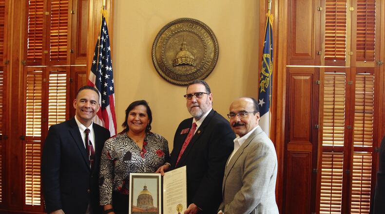 State Representative Pedro Marín recognized members of the Georgia Hispanic Construction Association