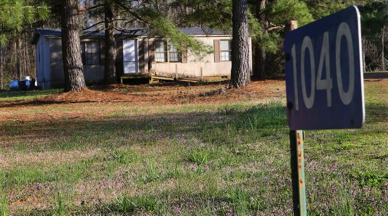 The home of 9-month-old Brantley Farmer is seen on Sunday, March 23, 2014, in Madison. The Morgan County baby died of injuries after being taken off life support according to the Morgan County Sheriff's office. Morgan County deputies arrested and charged 21-year-old Donald Justin Lee with cruelty to children for allegedly injuring the child.